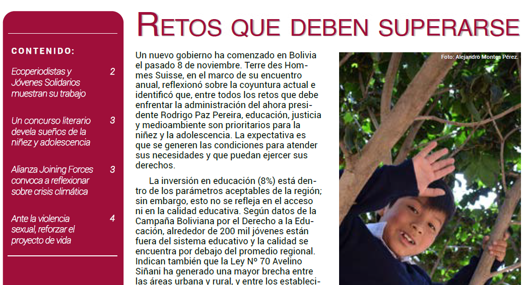 Retos que deben superarse